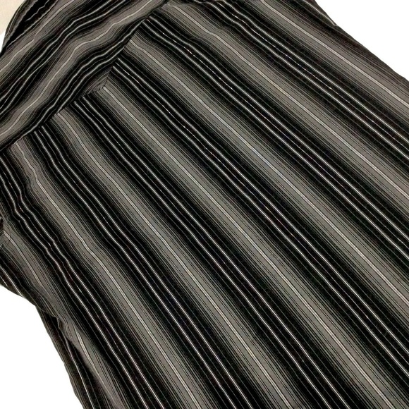 Men's Wrangler Black Snap Long Sleeve Shirt Medium - Picture 6 of 7